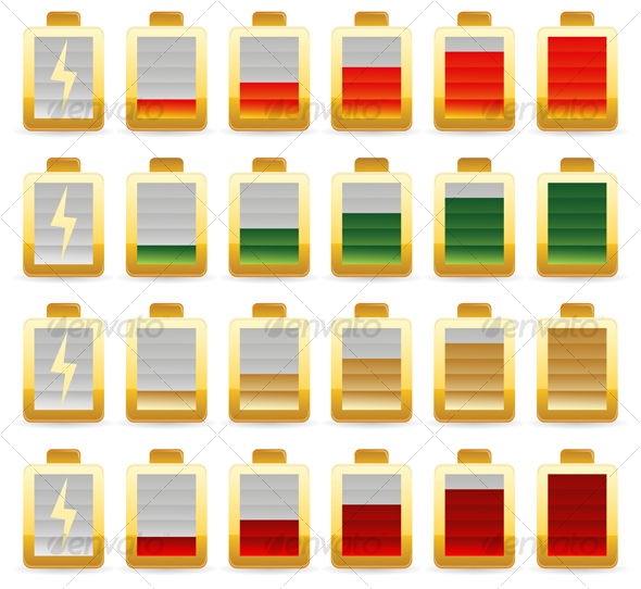GraphicRiver battery icons 85584 GraphicRiver battery icons 85584