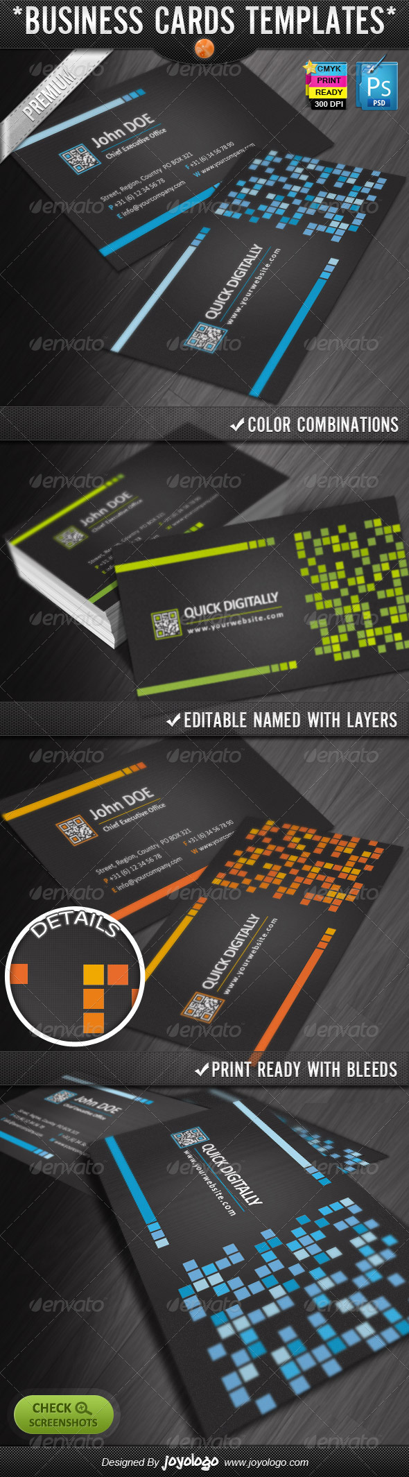 GraphicRiver Digitally Quick Response Business Cards Designs 2301371 GraphicRiver Digitally Quick Response Business Cards Designs 2301371