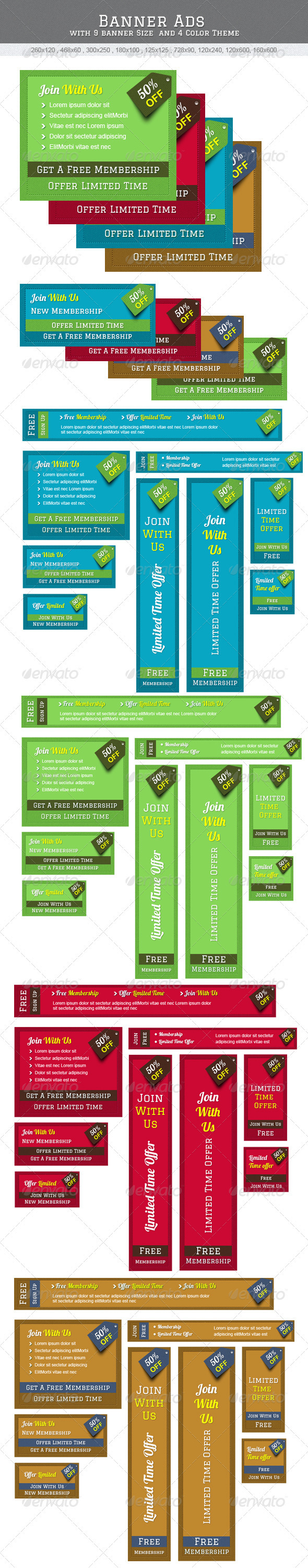GraphicRiver Web Banner Ads 2301541 GraphicRiver Web Banner Ads 2301541