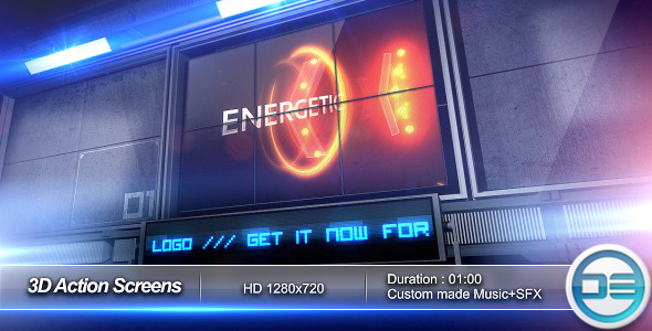 After Effects Project - VideoHive 3D Action Screens 261297 After Effects Project - VideoHive 3D Action Screens 261297