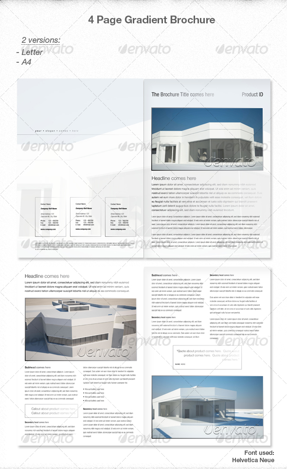 GraphicRiver Elegant 4 page Gradient Brochure 85814 GraphicRiver Elegant 4 page Gradient Brochure 85814