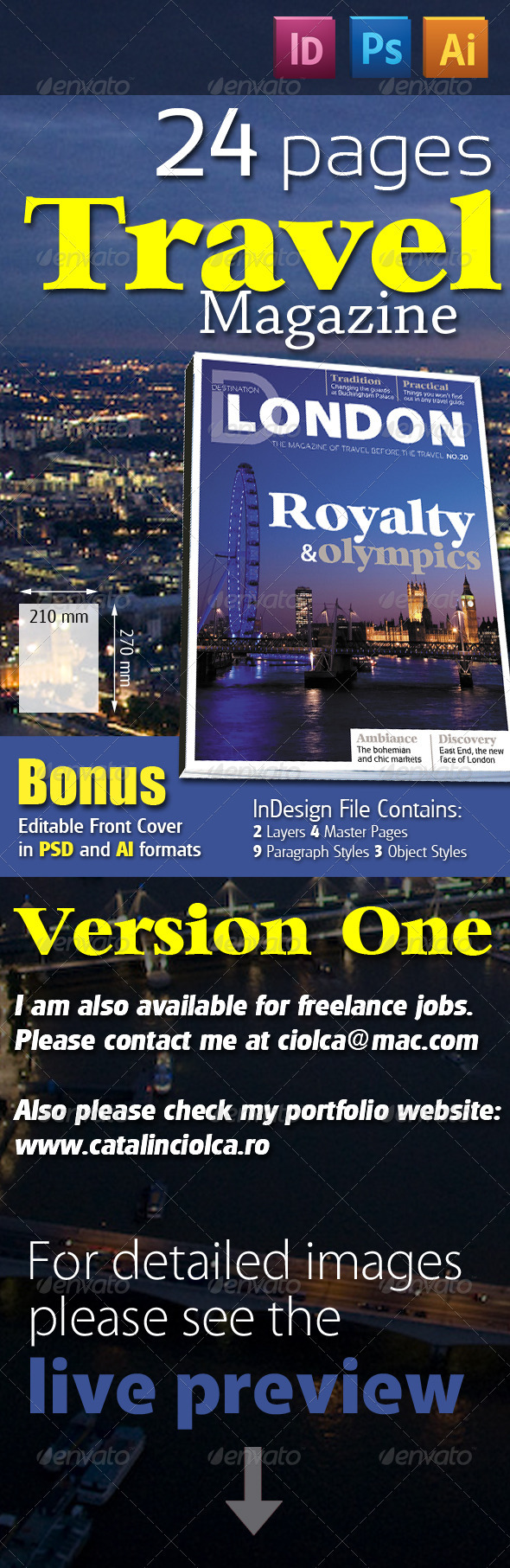 GraphicRiver 24 Pages Travel Magazine Version One 2310986 GraphicRiver 24 Pages Travel Magazine Version One 2310986