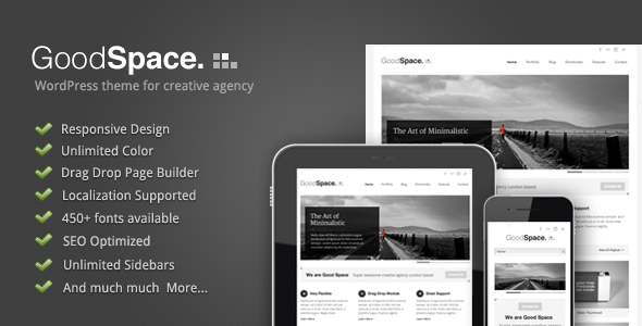 ThemeForest Good Space Responsive Minimal WP Theme 2278615 ThemeForest Good Space Responsive Minimal WP Theme 2278615