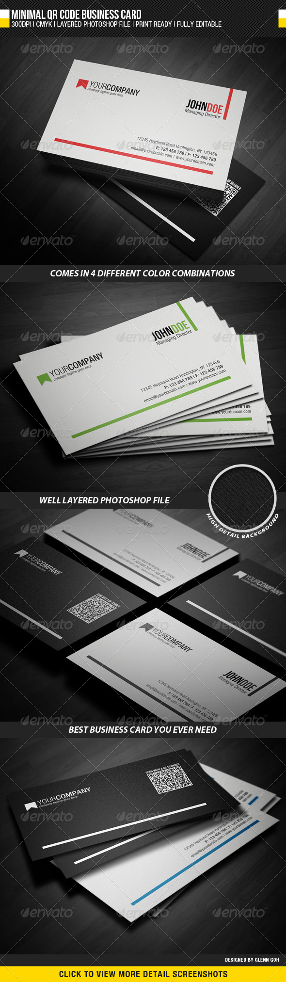 GraphicRiver Minimal QR Code Business Card 2332394 GraphicRiver Minimal QR Code Business Card 2332394