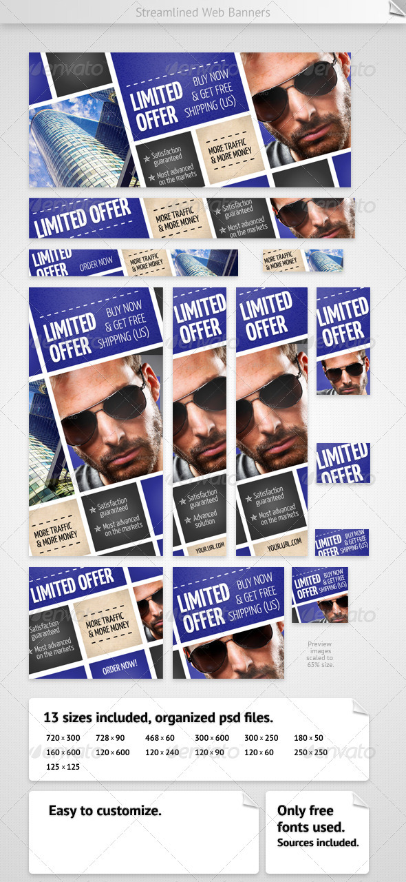 GraphicRiver Streamlined Web Banners 2347221 GraphicRiver Streamlined Web Banners 2347221