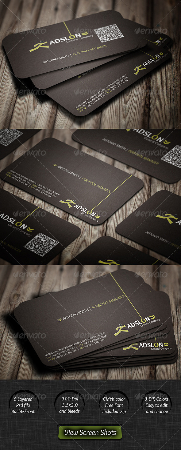 GraphicRiver International Corporate Business Card 2353278