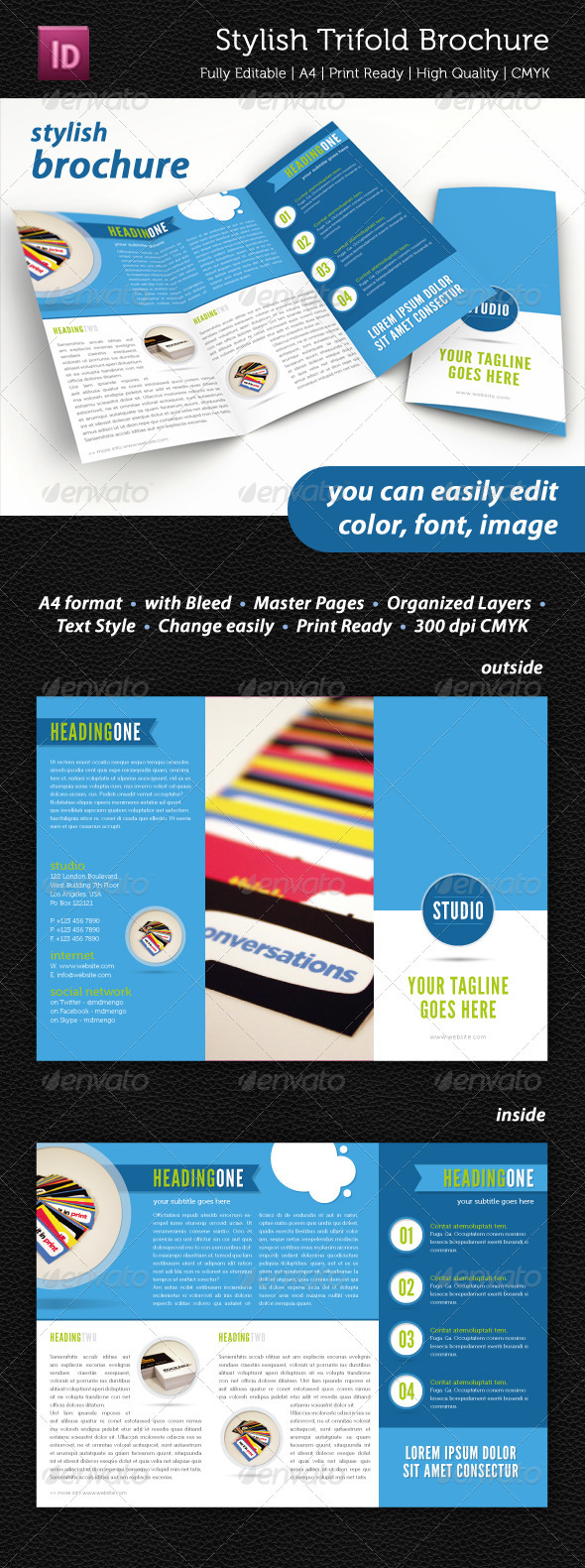 GraphicRiver Stylish Trifold Brochure 2346619 GraphicRiver Stylish Trifold Brochure 2346619