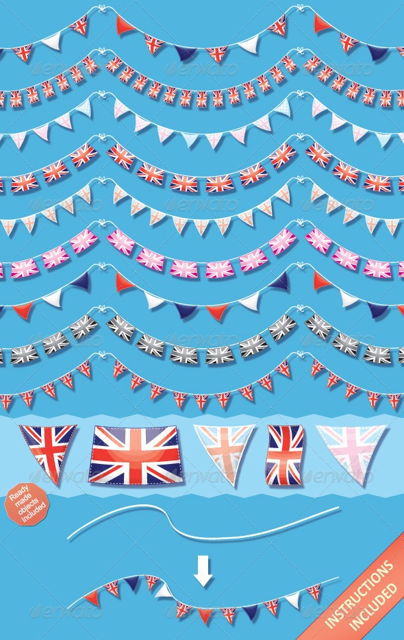 GraphicRiver Union Jack Bunting Brushes and Ready-Made Objects 2363668 GraphicRiver Union Jack Bunting Brushes and Ready-Made Objects 2363668