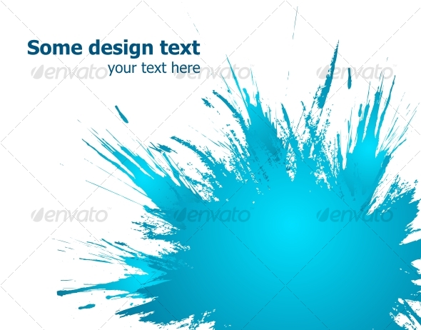 GraphicRiver Blue paint splashes background Vector illustratio 87375 GraphicRiver Blue paint splashes background Vector illustratio 87375