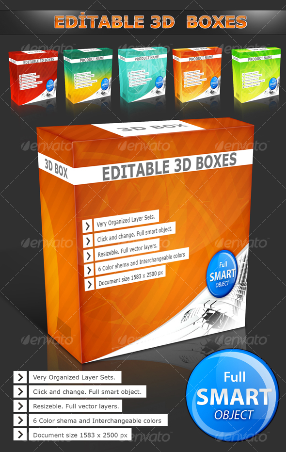 GraphicRiver 3D Boxes 87511 GraphicRiver 3D Boxes 87511