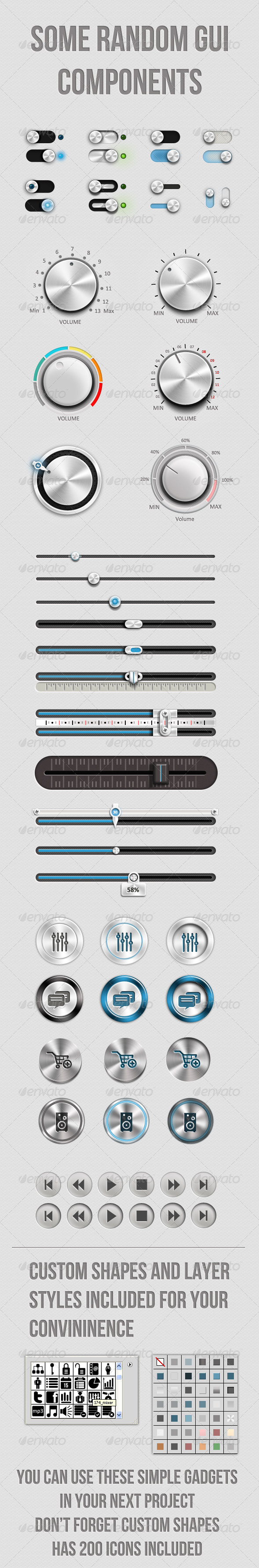 GraphicRiver Random GUI Components For Your Own Project 2372545 GraphicRiver Random GUI Components For Your Own Project 2372545