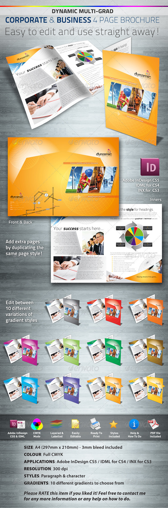 GraphicRiver Dynamic Corporate & Business 4 Page Brochure 256330 GraphicRiver Dynamic Corporate & Business 4 Page Brochure 256330