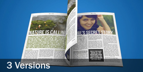 VideoHive 3D Magazine Animation 2380831 VideoHive 3D Magazine Animation 2380831