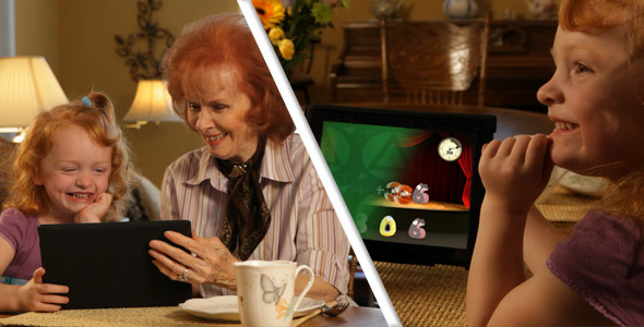 VideoHive Grandchild Tablet App ScreenDub 2395125 VideoHive Grandchild Tablet App ScreenDub 2395125