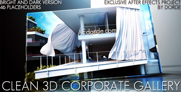 After Effects Project - VideoHive Clean 3D Corporate Gallery 2381121