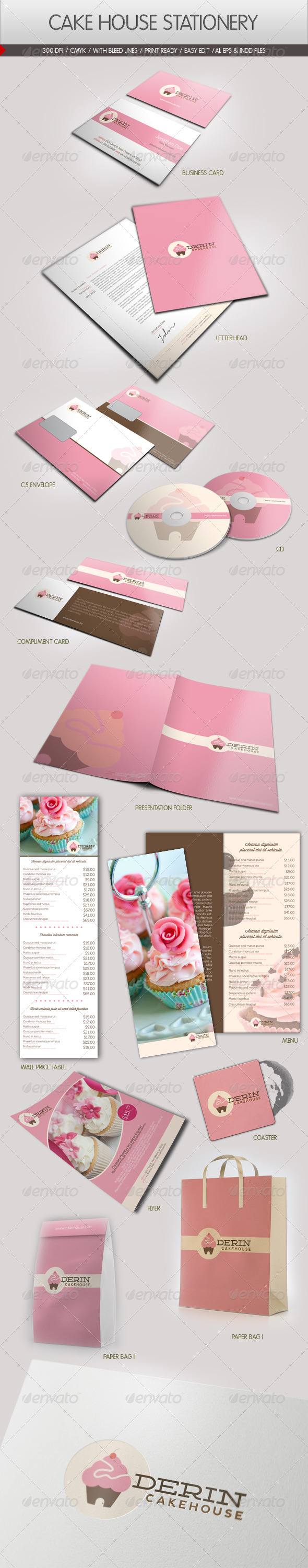 GraphicRiver Cake House Corporate Identity 2400805 GraphicRiver Cake House Corporate Identity 2400805