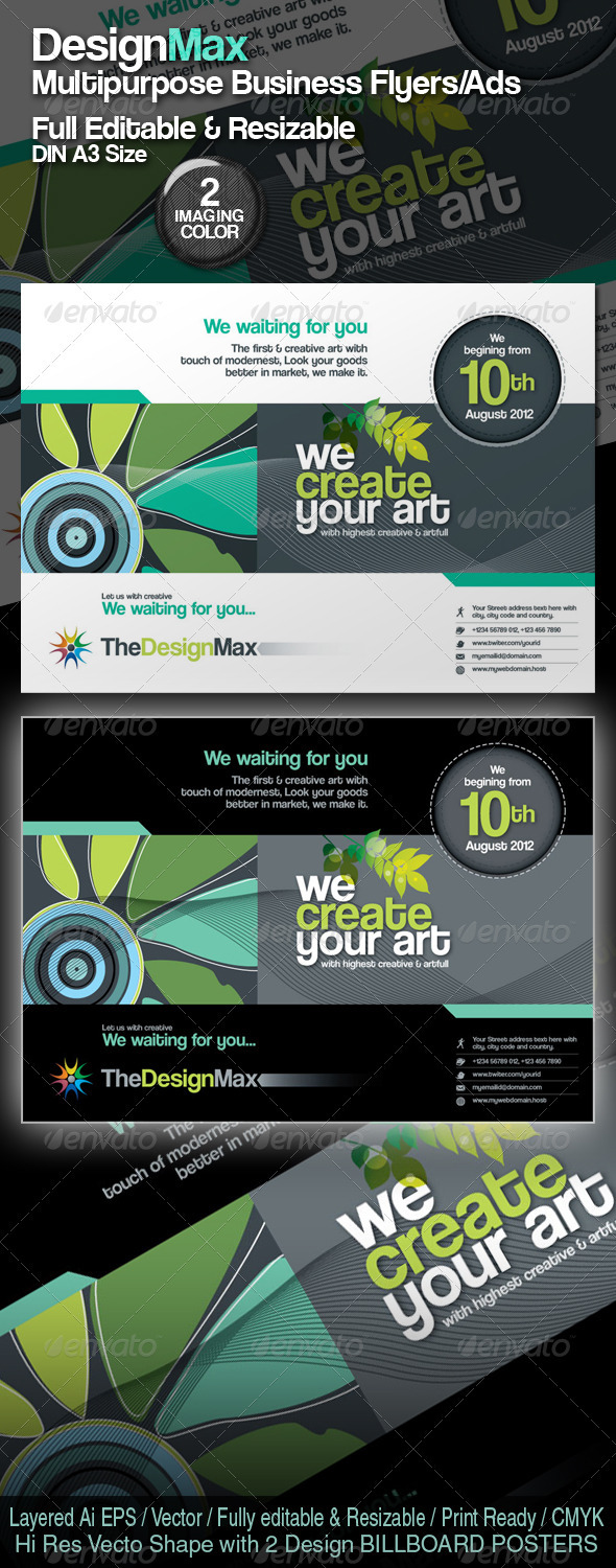 GraphicRiver DesignMax Resizable Business Flyer Poster Ads 2340750 GraphicRiver DesignMax Resizable Business Flyer Poster Ads 2340750