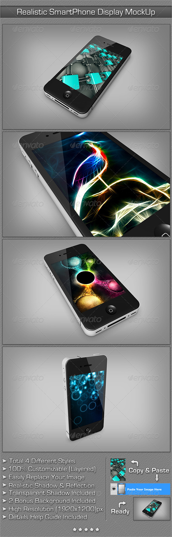 GraphicRiver Realistic SmartPhone Display MockUp 2406245 GraphicRiver Realistic SmartPhone Display MockUp 2406245
