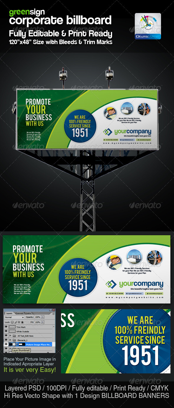 GraphicRiver GreenSign Corporate Billboard Sinage 2407112 GraphicRiver GreenSign Corporate Billboard Sinage 2407112