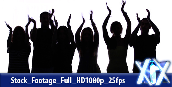 VideoHive Clapping Hands Silhouettes 2412218 VideoHive Clapping Hands Silhouettes 2412218