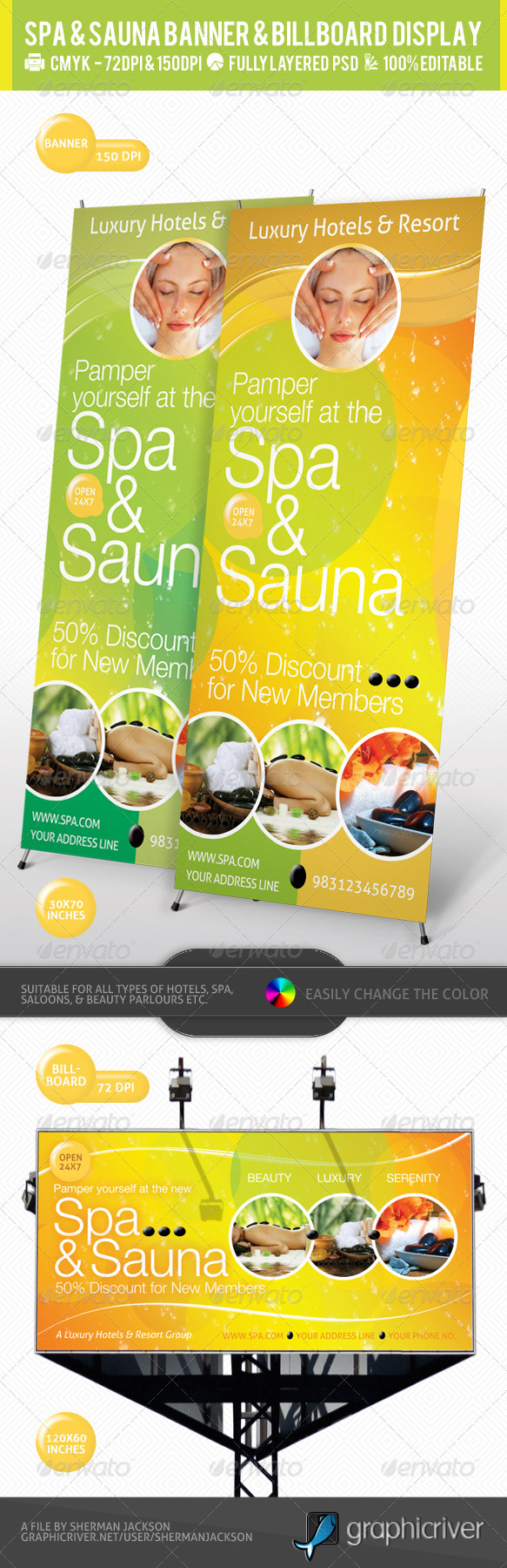 GraphicRiver Spa & Sauna Multipurpose Banner & Billboard PSD 2403323 GraphicRiver Spa & Sauna Multipurpose Banner & Billboard PSD 2403323