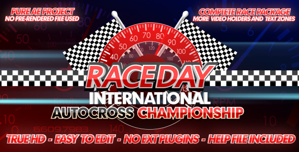 VideoHive Race Day A Complete Racing Package 2417635 VideoHive Race Day A Complete Racing Package 2417635