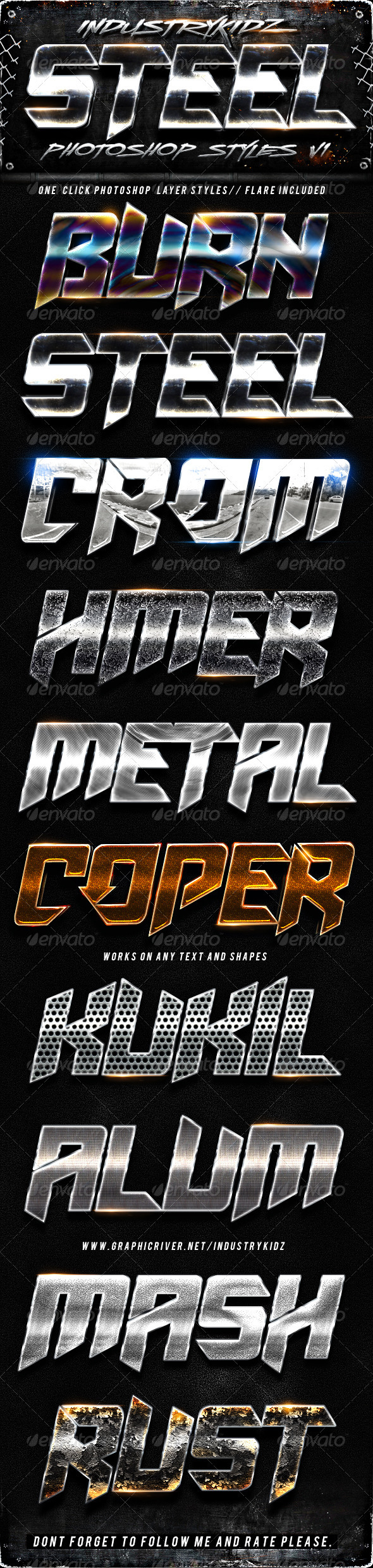 GraphicRiver Steel Photoshop Layers Styles V1 2422480 GraphicRiver Steel Photoshop Layers Styles V1 2422480