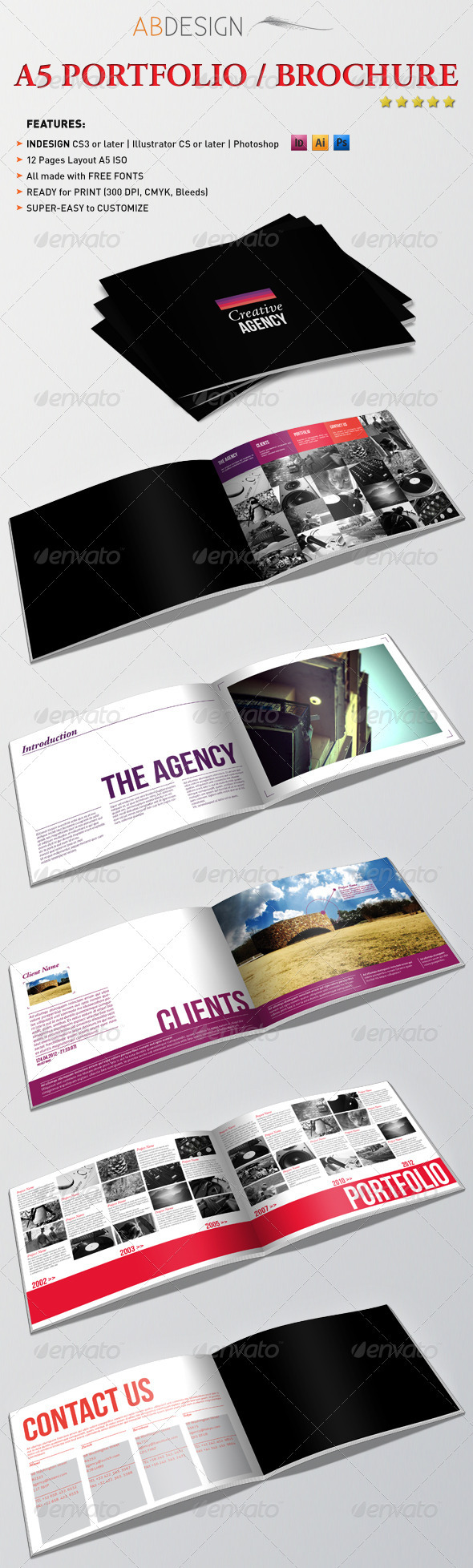 GraphicRiver A5 Portfolio Brochure 2403638 GraphicRiver A5 Portfolio Brochure 2403638