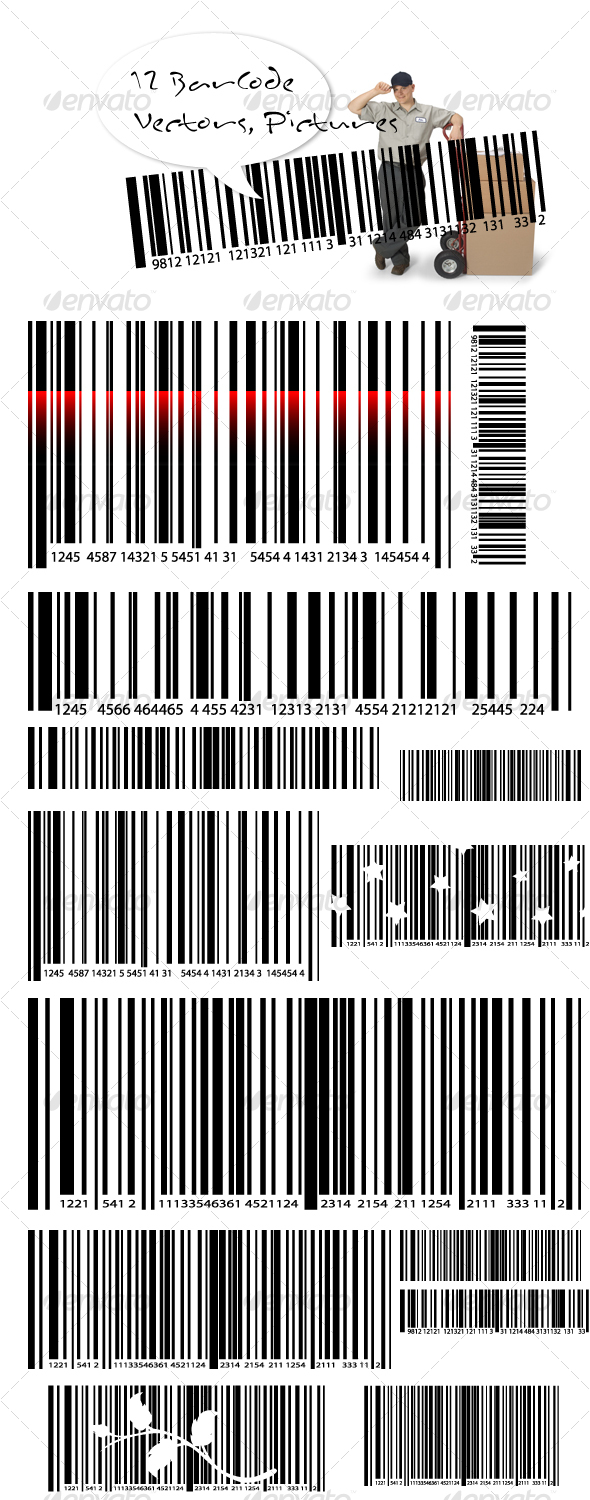 GraphicRiver Barcode Vectors & Transparent Pictures 88663 GraphicRiver Barcode Vectors & Transparent Pictures 88663