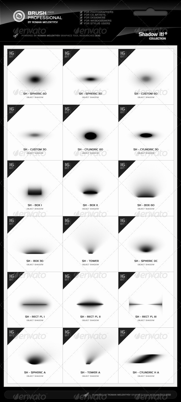 GraphicRiver Brush Pack Professional volume 3 Shadow It 1546010 GraphicRiver Brush Pack Professional volume 3 Shadow It 1546010