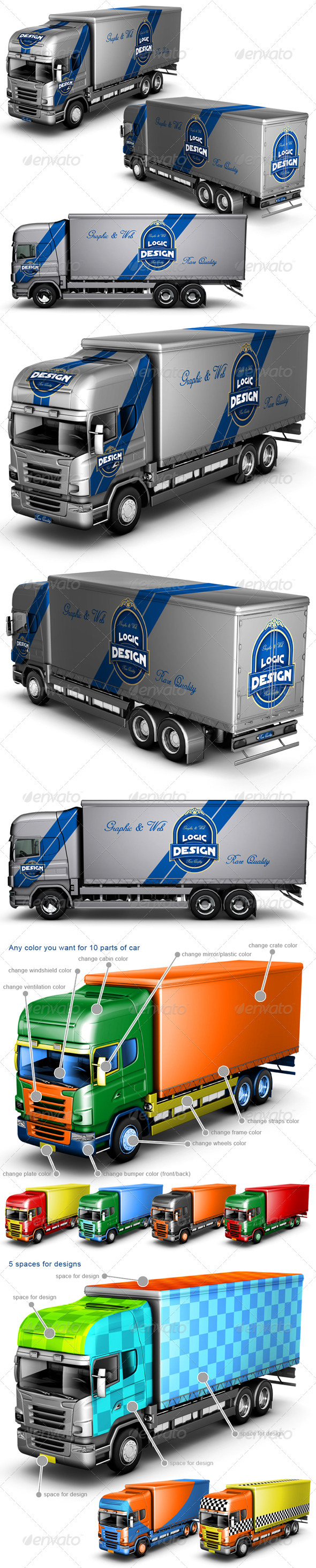 GraphicRiver Truck Mock Up 2437189 GraphicRiver Truck Mock Up 2437189