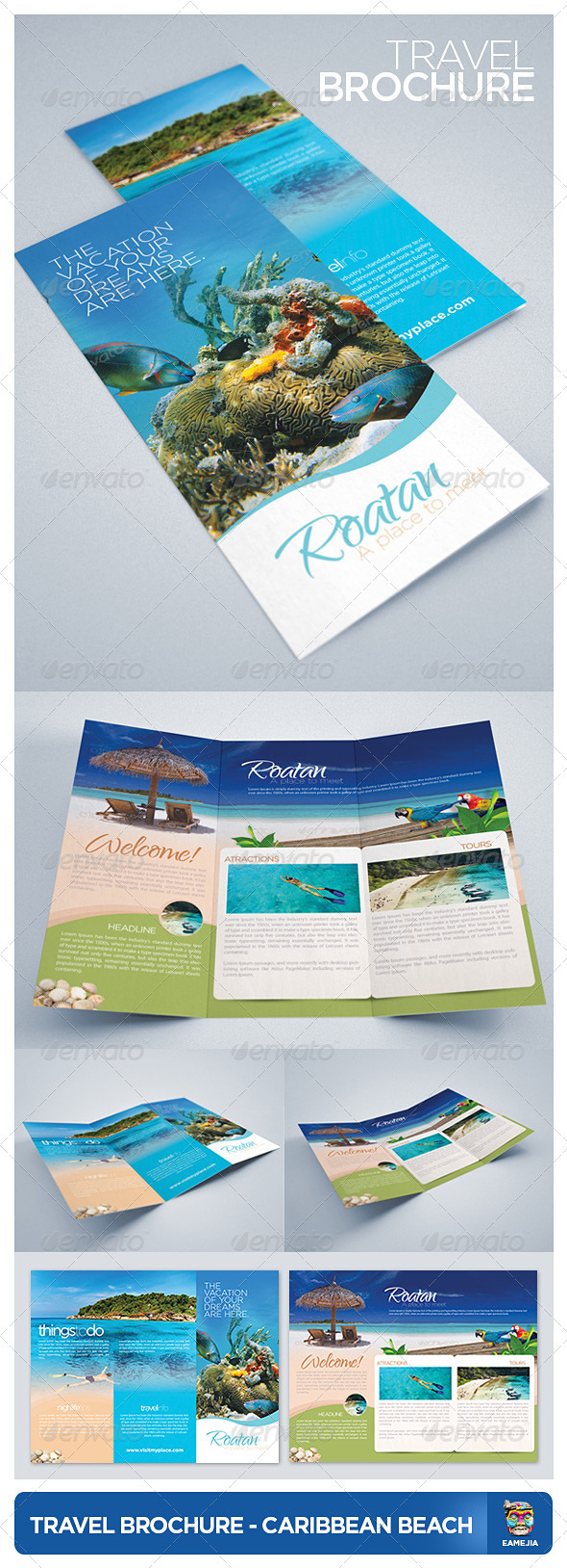 GraphicRiver Travel and Tourism Brochure Caribbean Beach 2442805 GraphicRiver Travel and Tourism Brochure Caribbean Beach 2442805