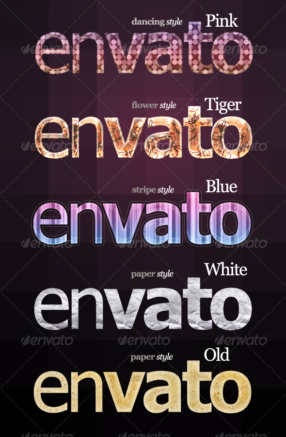 GraphicRiver 5 Special Text & Effects styles 90101 GraphicRiver 5 Special Text & Effects styles 90101