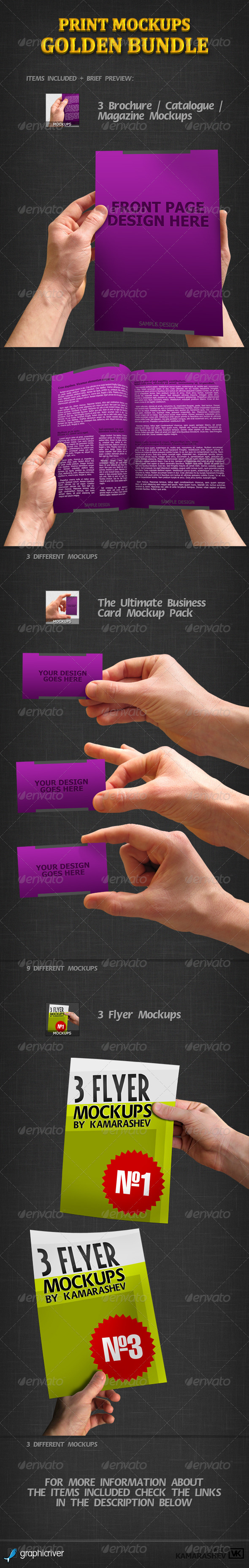GraphicRiver Print Mockups Golden Bundle 2460562 GraphicRiver Print Mockups Golden Bundle 2460562