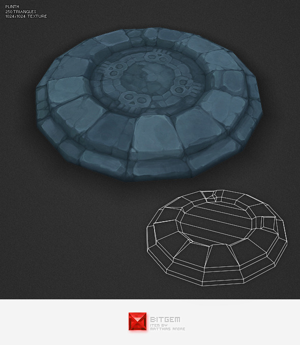 3DOcean Low Poly Dungeon Plinth 2464029 3DOcean Low Poly Dungeon Plinth 2464029