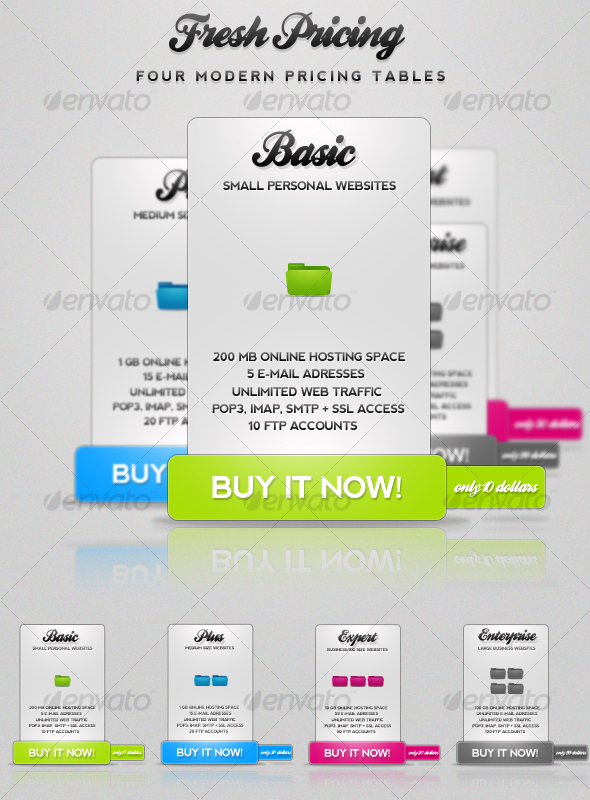 Graphic River Fresh Pricing Modern Pricing Tables Web Elements - 90800 Graphic River Fresh Pricing Modern Pricing Tables Web Elements - 90800