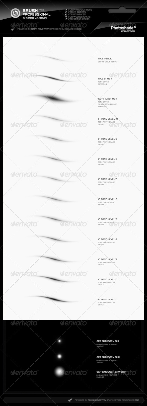 GraphicRiver Brush Pack Professional Volume 0 PhotoShade 812869 GraphicRiver Brush Pack Professional Volume 0 PhotoShade 812869