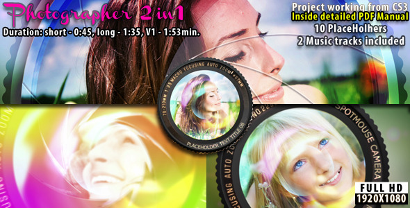 VideoHive Photographer 2-in-1 Photo Album 2430526 VideoHive Photographer 2-in-1 Photo Album 2430526