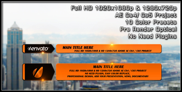 VideoHive Slide Lower Third 2492212 VideoHive Slide Lower Third 2492212