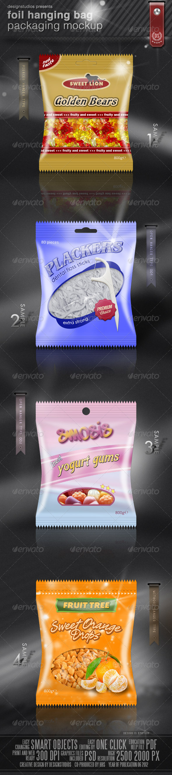Download Stock Graphic - GraphicRiver Foil Hanging Bag Packaging ...