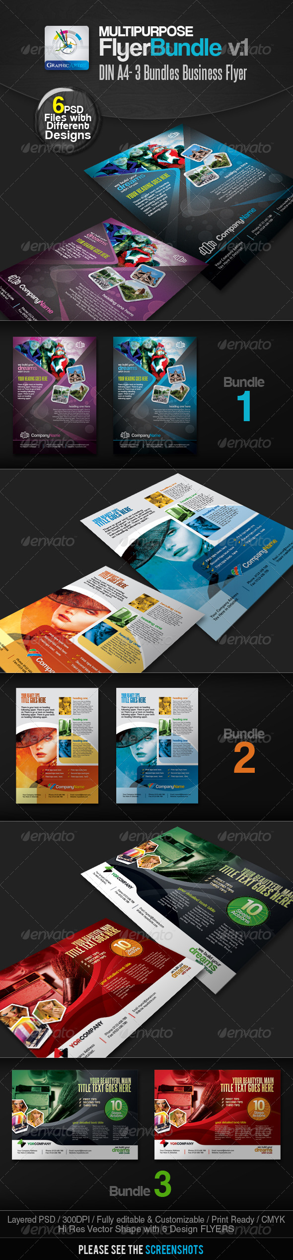 GraphicRiver Multipurpose Business Flyer Pack v.1 2502513 GraphicRiver Multipurpose Business Flyer Pack v.1 2502513