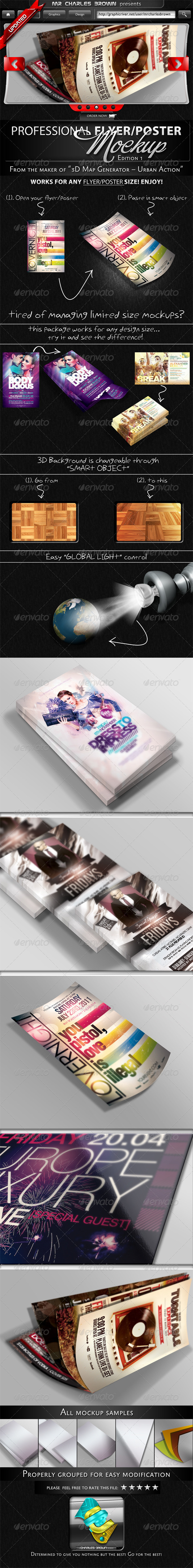 GraphicRiver Flyer & Poster Mockup Bundle 2304882 GraphicRiver Flyer & Poster Mockup Bundle 2304882