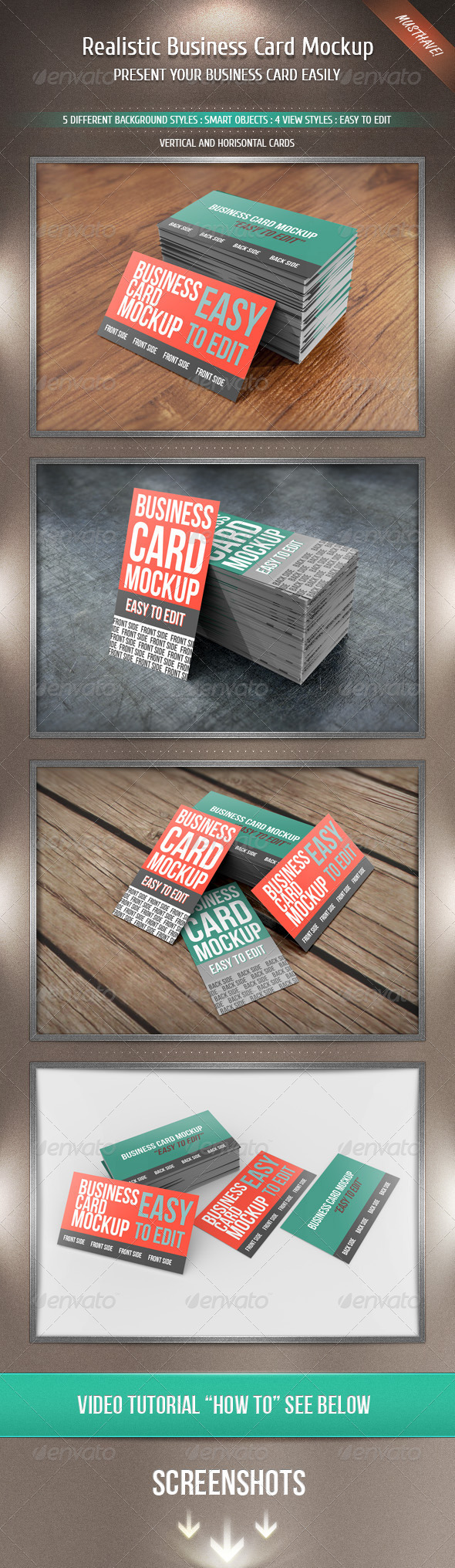 GraphicRiver Realistic Business Card Mockup 2506978 GraphicRiver Realistic Business Card Mockup 2506978