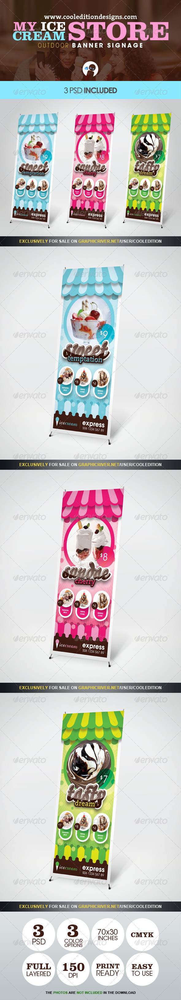 GraphicRiver My Ice Cream Store Outdoor Banner Signage 2511855 GraphicRiver My Ice Cream Store Outdoor Banner Signage 2511855