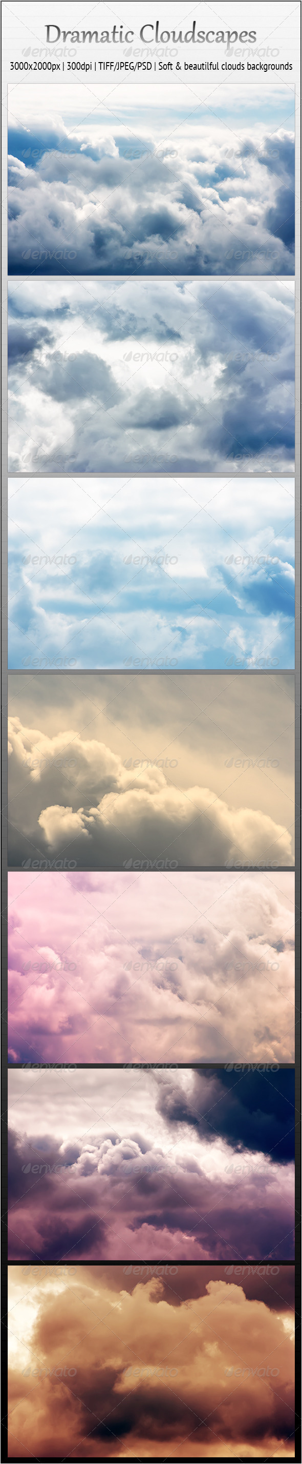 GraphicRiver Dramatic Cloudscapes 7 Soft Backgrounds 2519857 GraphicRiver Dramatic Cloudscapes 7 Soft Backgrounds 2519857