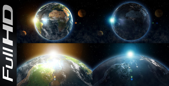 After Effects Project - VideoHive Earth Transition Day And Night 2550019