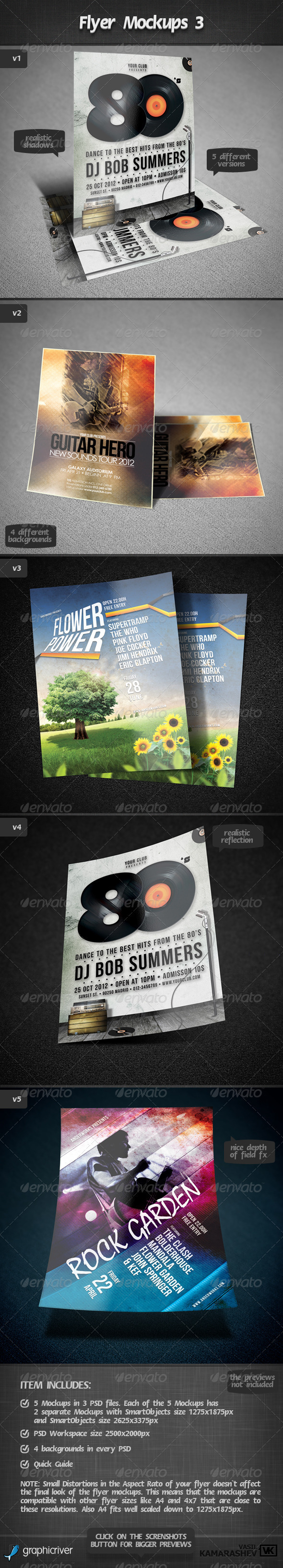 GraphicRiver Flyer Mockups 3 2534838 GraphicRiver Flyer Mockups 3 2534838