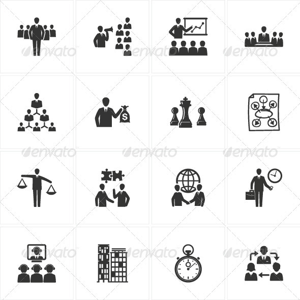 GraphicRiver Management and Business Icons 2560622 GraphicRiver Management and Business Icons 2560622