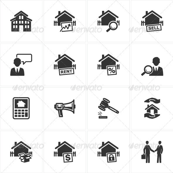 GraphicRiver Real Estate Icons 2560799 GraphicRiver Real Estate Icons 2560799