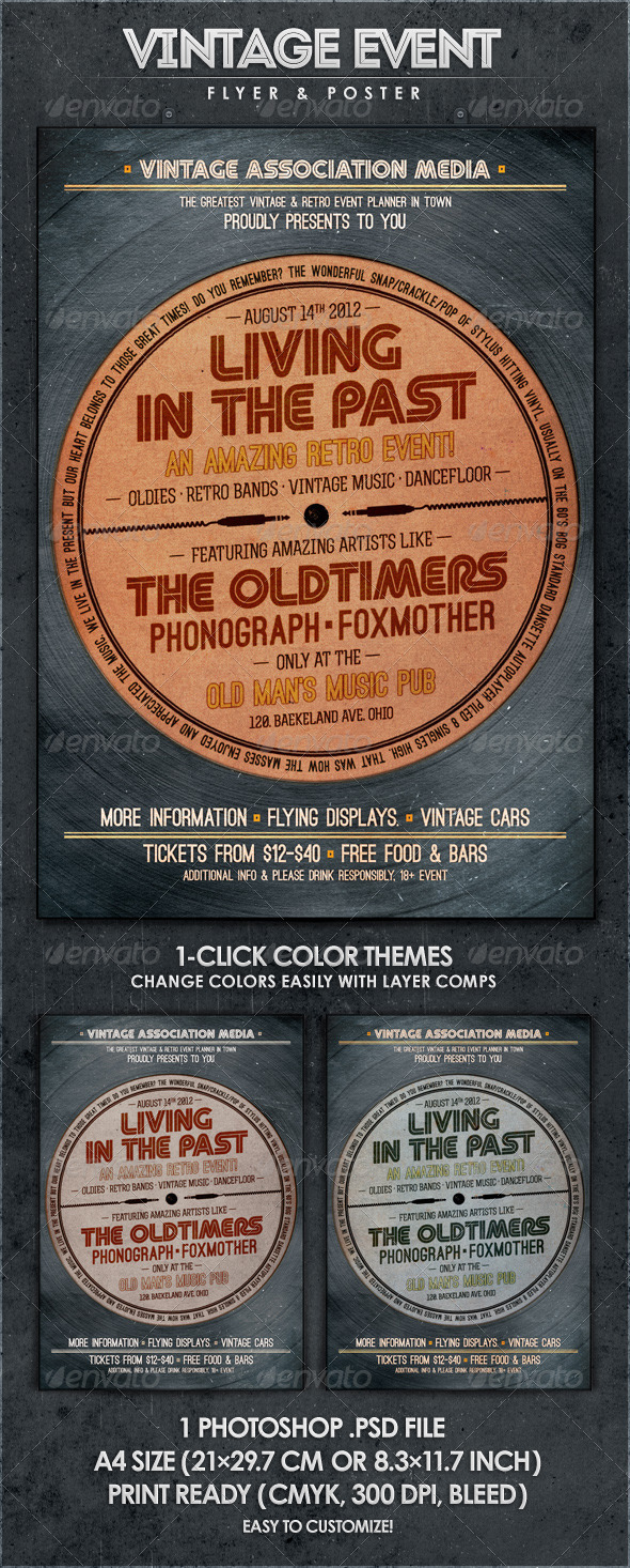 GraphicRiver Living in the Past Retro Flyer & Poster 2565514 GraphicRiver Living in the Past Retro Flyer & Poster 2565514